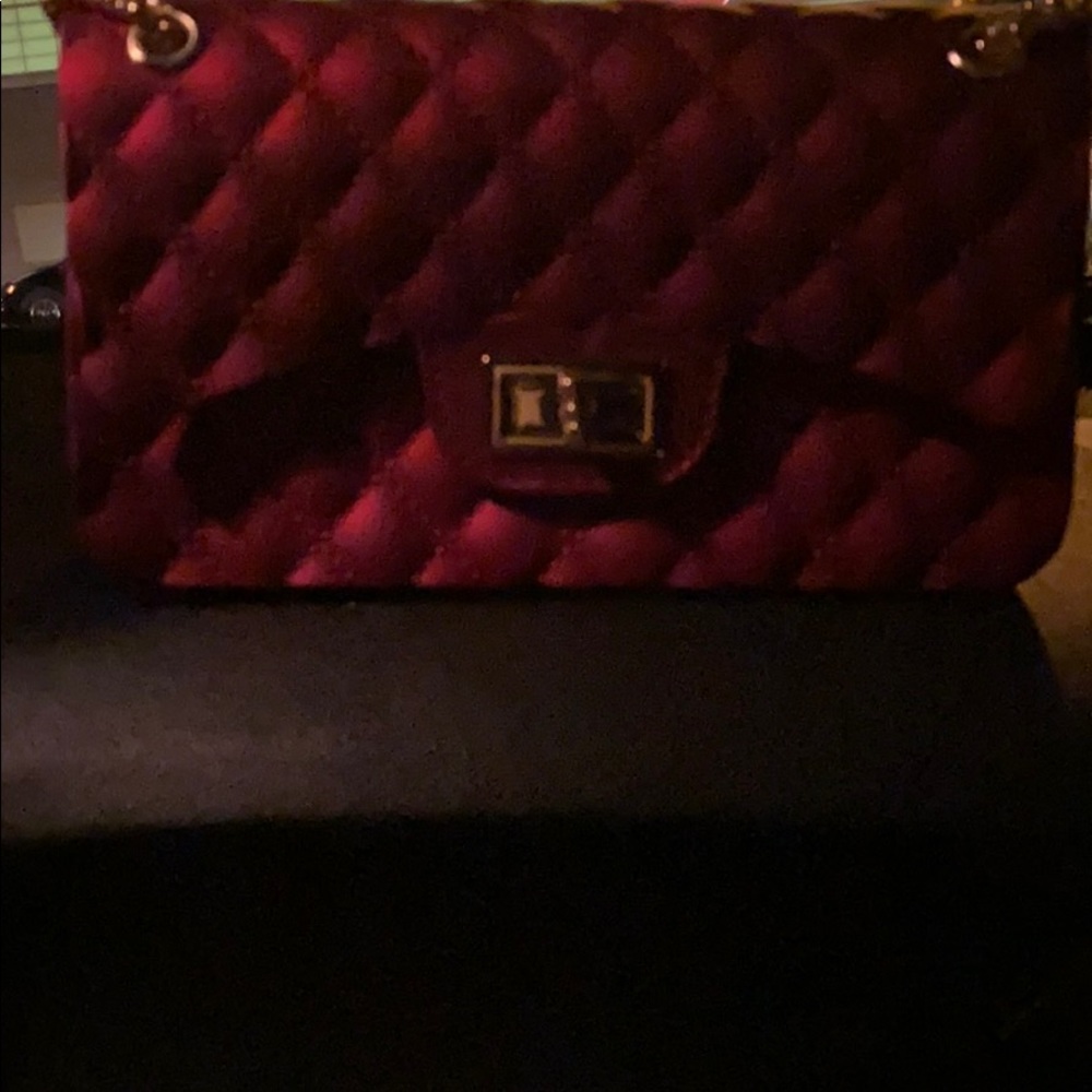 Red Jelly Clutch Perfect for the Holidays